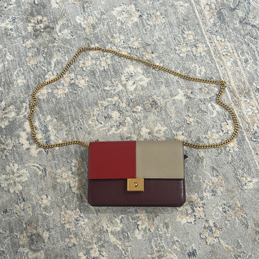 Mulberry Cheyne Clutch Rust-Dune-Burgundy purse